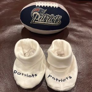 New England Patriots Infant Ball and Infant Booties.